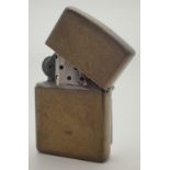 Vintage Zippo brass lighter