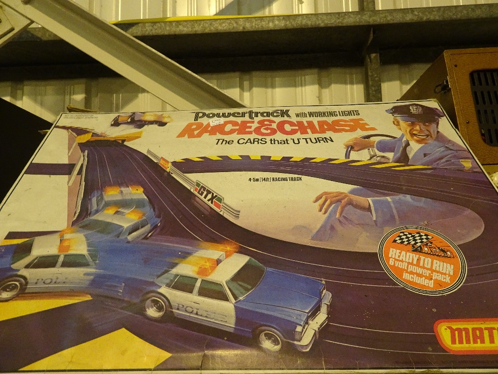 Boxed Matchbox powertrack 'Race & Chase' model car racing set