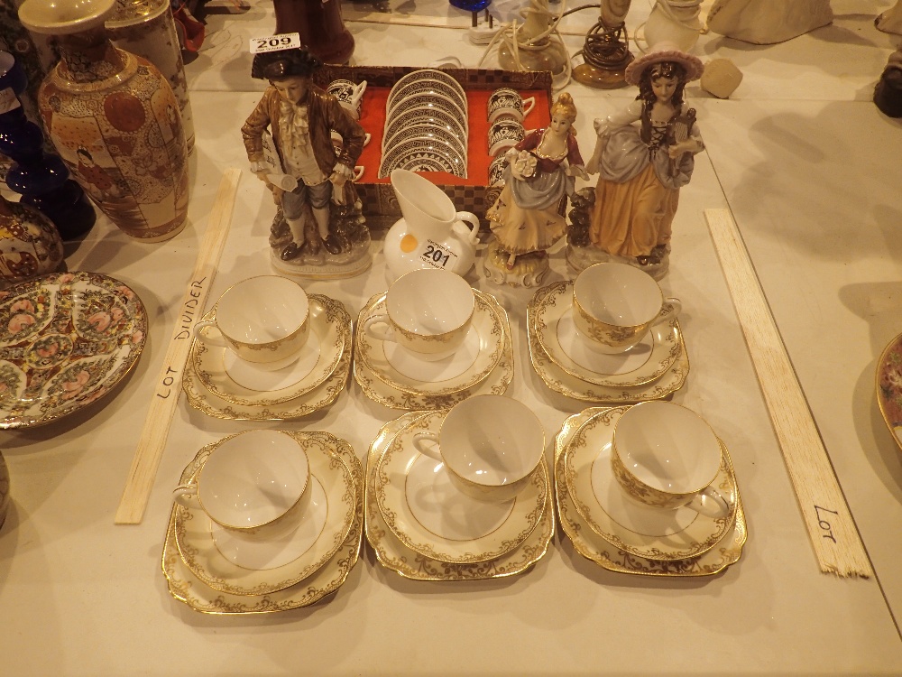 Mixed ceramics including Japanese hand painted tea set