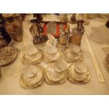 Mixed ceramics including Japanese hand painted tea set