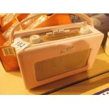 Vintage pink Roberts transistor radio