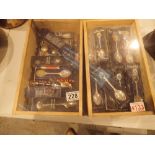 Two boxes of collectable souvenir spoons