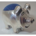 925 silver pig pin cushion,