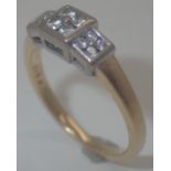 18ct gold twelve stone diamond ring, size O, RRP £800.