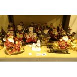 Shelf of Christmas related models