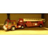 Nylint hook and ladder metal and plastic articulated fire engine