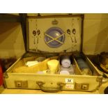 Vintage Isovac picnic case with contents