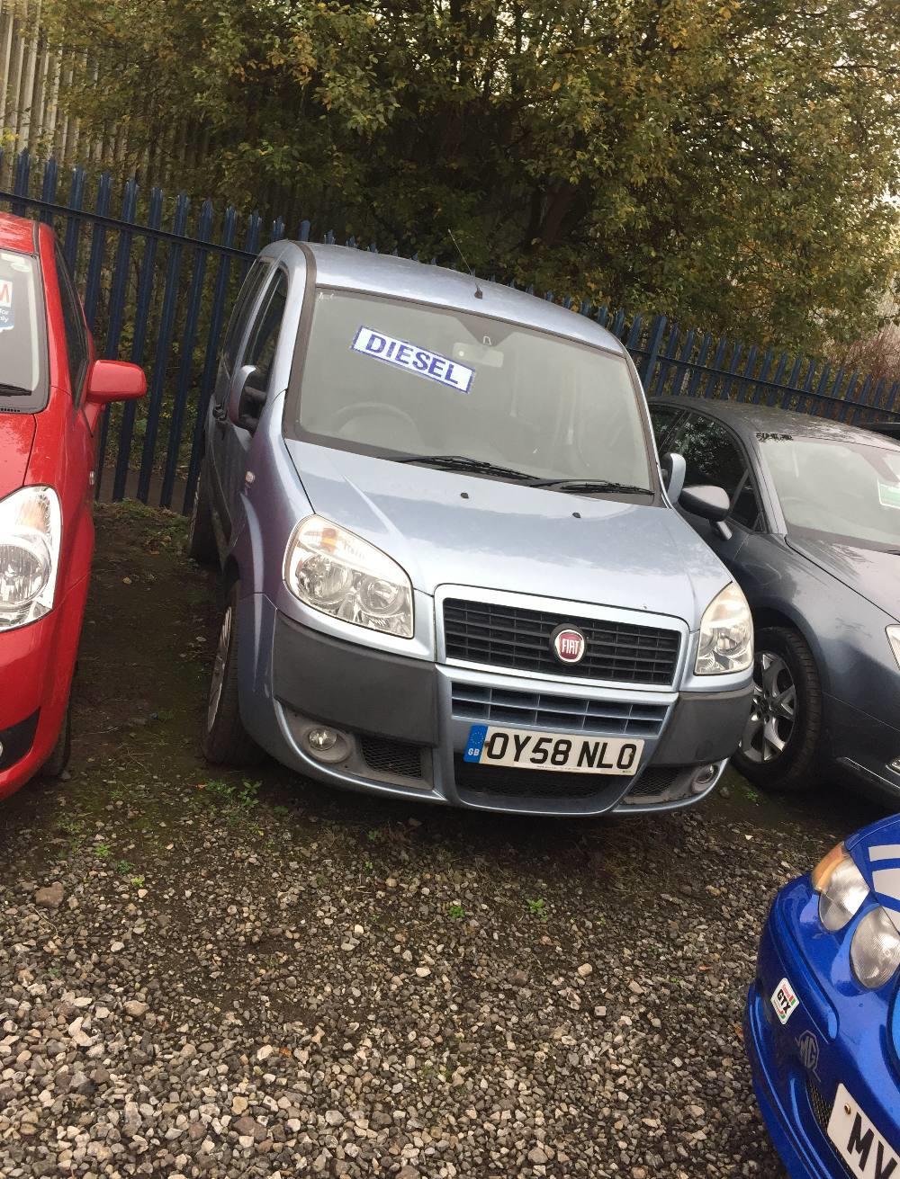 FIAT Doblo 2008 OY58 NLO seven seater 1300 diesel five speed manual approximately 87000 miles on