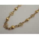Chinese gold necklace 8.1g unmarked gold lacking clasp