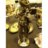 Cast resin cowboy figurine H: 42 cm