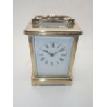 Vintage French brass carriage clock in working order