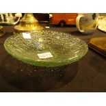 Whitefriars bubble glass bowl D: 20 cm