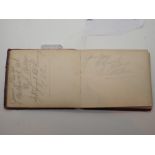 1940s autograph book with James Stewart and Jimmy Cagney signatures