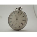 Hallmarked silver key wind pocket watch assay Cheshter 1880 CONDITION REPORT: This