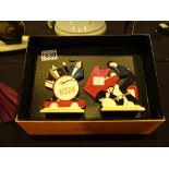 Wedgwood two piece Clarice Cliff boxed jazz band