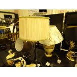 ***WITHDRAWN*** Four mixed electrical table lamps