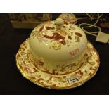 Rare Masons Mandalay Red cake dish and plate