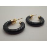 Pair of 14ct gold earrings