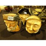 Royal Doulton three large character jugs