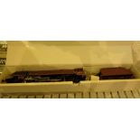 Boxed Wrenn 00 gauge locomotive repainted in BR red