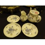 Royal Albert Hidden Valley tea pot milk jug and side plates