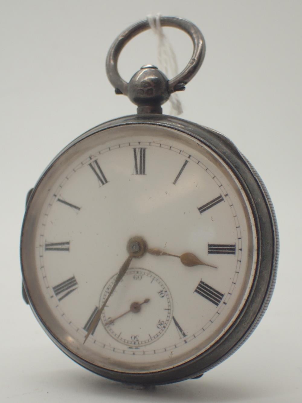 Hallmarked Chester open face key wind pocket watch