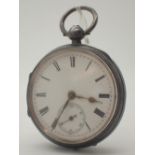 Hallmarked Chester open face key wind pocket watch