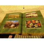 Vintage postcard album of over 300 postcards