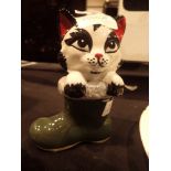 Lorna Bailey Cat in Boot H: 14 cm