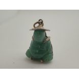 925 silver and jade Chinese pendant