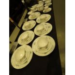 Large amount of Coalport Tintern pattern dinner and teaware