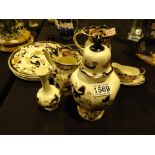 Ten Masons Mandalay items including graduated jugs and dinner plates