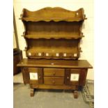 Continental sideboard with matching back plate rack and drawers L: 136 cm