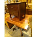 Small square dining table and a two drawer bedside table