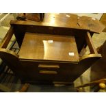 Oak hallway cupboard with single drawer cupboard L: 90 cm