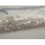 Bag of loose diamonds approximately 5.7c