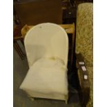 Lloyd Loom bedroom chair with drawer in