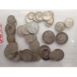 Box of United Kingdom silver coinage