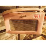 Vintage Roberts radio model R250 in pink