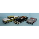 Sunstar Burago Road Legends lot of three 1:18 scale unboxed American cars (3)