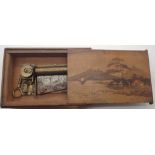 Victorian musical puzzle box in an Oriental design