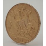 1915 George V half sovereign