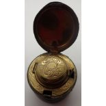 Travelling late Victorian inkwell,