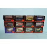Efe 1/76 scale diecast buses lot of 12 lorries and trams various assorted with original boxes (12)