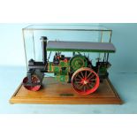 Bandai kit built 1920 garrett 4 nhp steam road roller traction engine inc display case