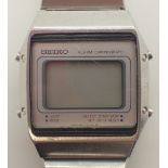 Early Seiko LCD alarm chronograph wristwatch CONDITION REPORT: This item requires a