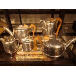 Picquot ware set including teapot