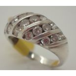 925 silver stone set ring size K