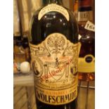 Bottle of Wolfschmidt Kummel Danish made to Riga recipe prize label to verso 1860-1937