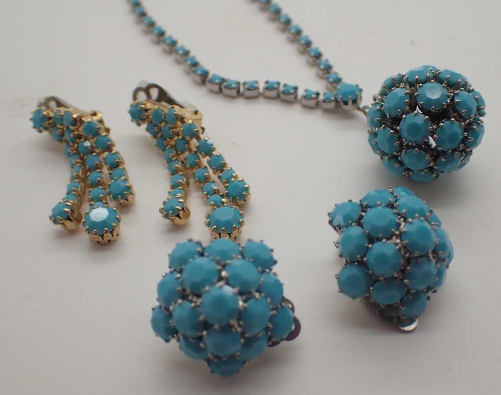 Selection of turquoise jewellery